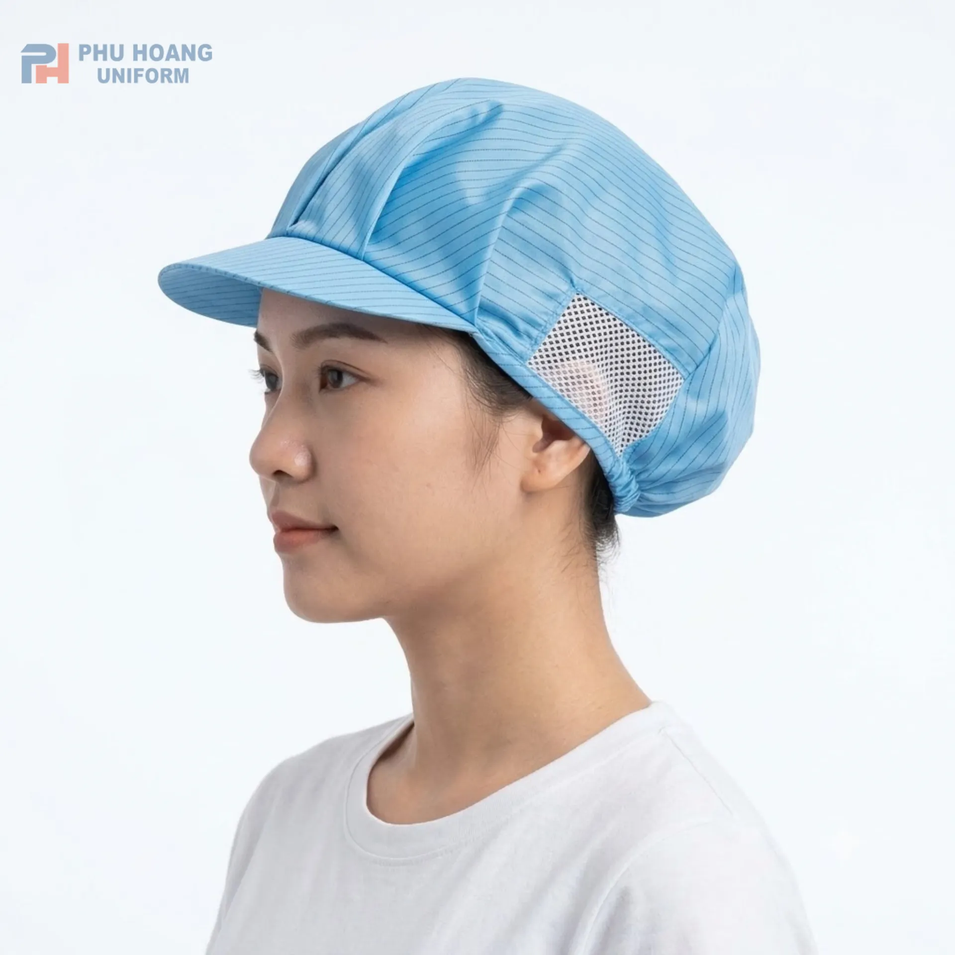 phuhoang.vn (24)_11zon Nón phòng sạch chống tĩnh điện màu xanh dương cao cấp tại Phú Hoàng Uniform.