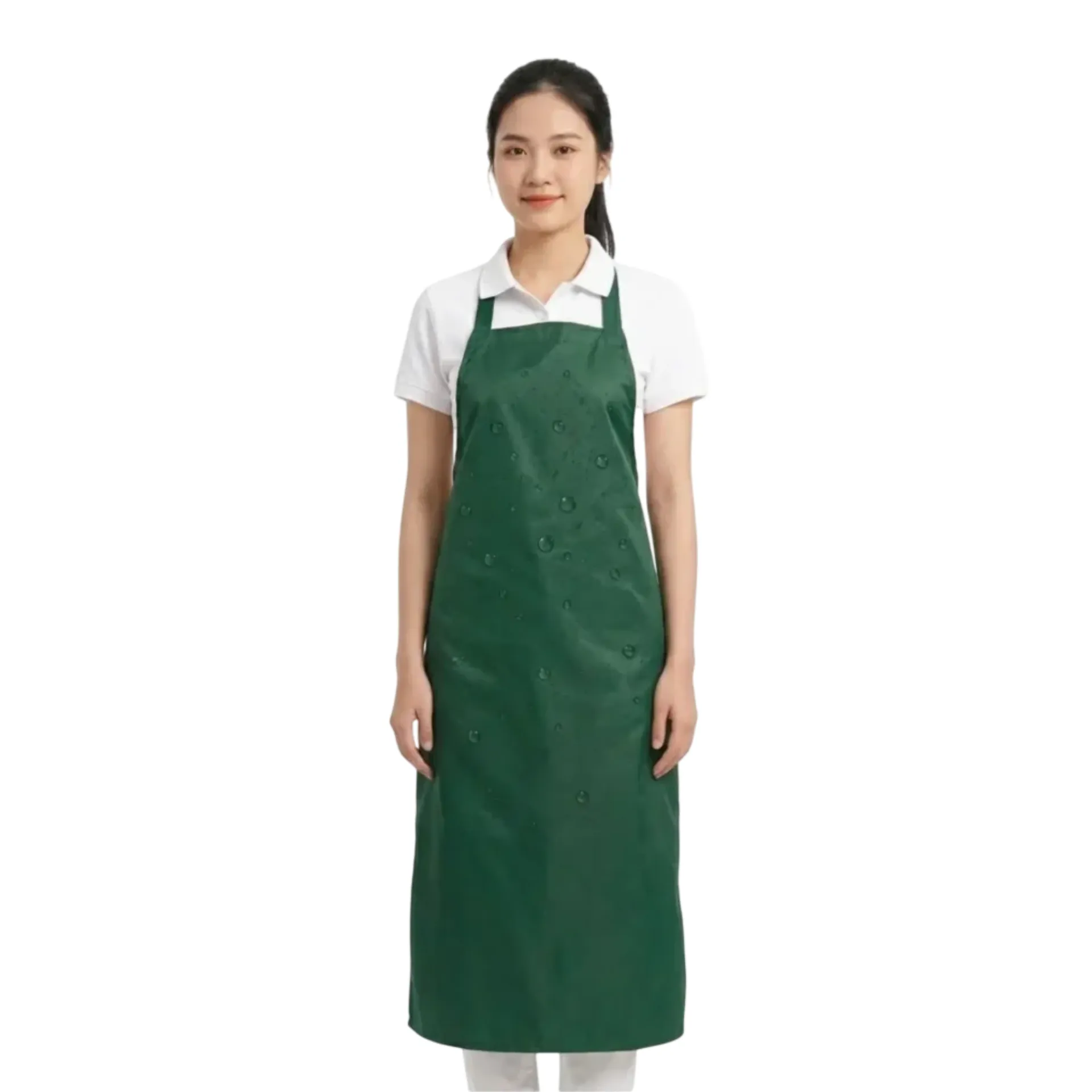 tap-de-nilon-chong-tham-nuoc-xanh-la-dam(7) Tạp dề nilon xanh lá đậm chống thấm nước, thiết kế form dài bảo vệ toàn diện cho ngành thực phẩm.