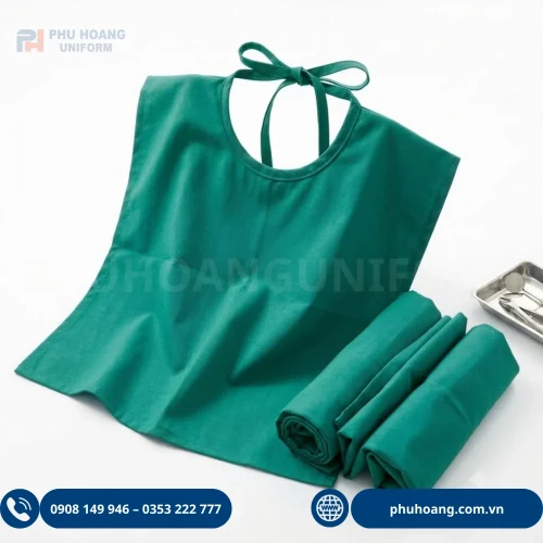 Mua khăn choàng cổ nha khoa cao cấp tại Phú Hoàng Uniform. Chất liệu thoáng mát, chống bám bẩn, thiết kế gọn gàng, chuyên nghiệp