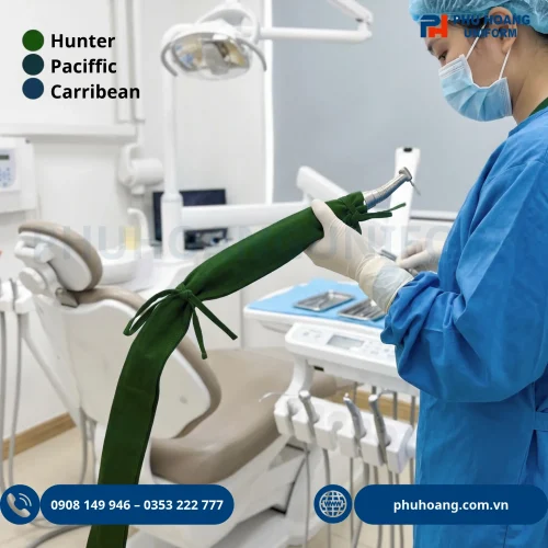 Săng bọc dây khoan phẫu thuật y tế màu xanh, chống thấm và kháng khuẩn
